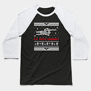 Halloween Ugly Sweater Baseball T-Shirt